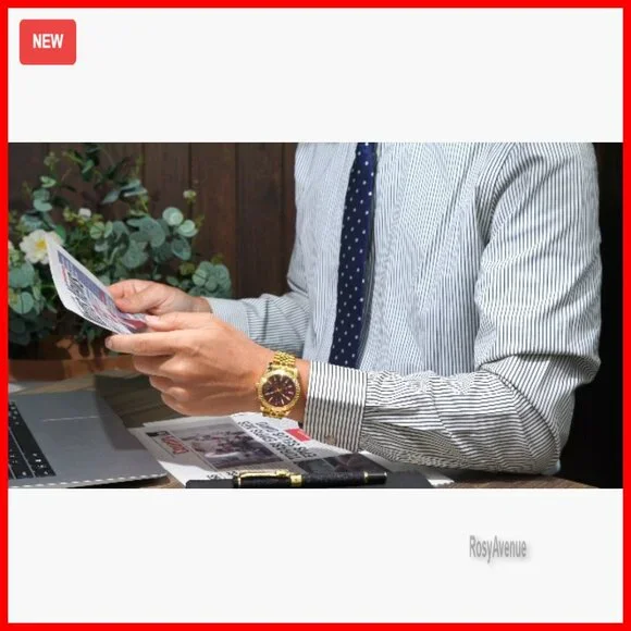 Stainless Steel Dress Watch with Date, Water Resistant, Japanese Quartz Movement - Picture 7 of 7